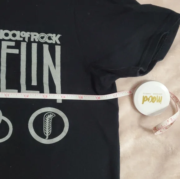 x2 Lot "School of Rock" Boys' Black T-Shirts Sz S & L, Like NEW & Very Good - Picture 3 of 9